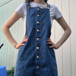 Overall Denim Dress